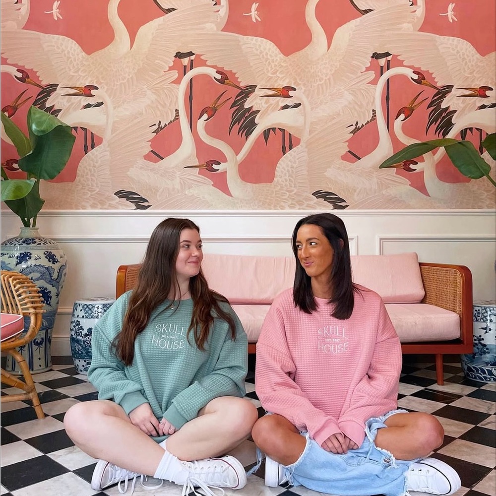 Skull House Designs Quilted Crew